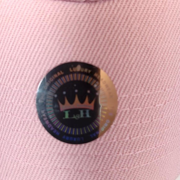 Texas Hat Baseball Cap Pink Denim Adjustable Embroidered Logo Lone Star State Tx - Picture 8 of 9